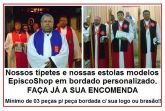 Tibetes e Estolas Lisas em uma cor.